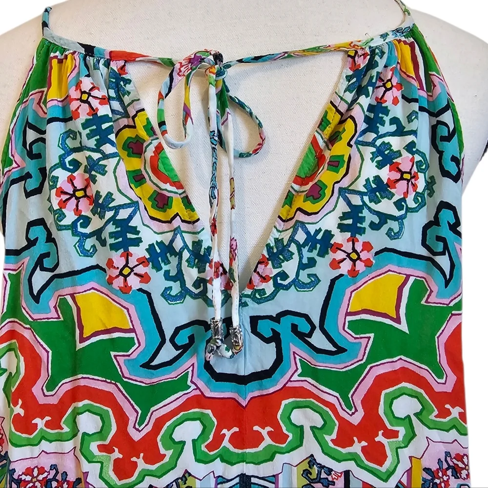 Anthropologie Ella Halter Handkerchief Maxi Dress M/L - Picture 6 of 9